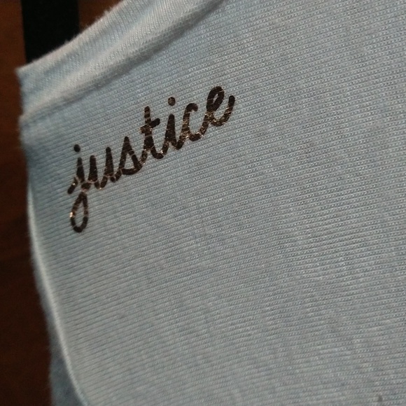 White Justice Active Shirt with Pink Rose 18/20 - Picture 2 of 5